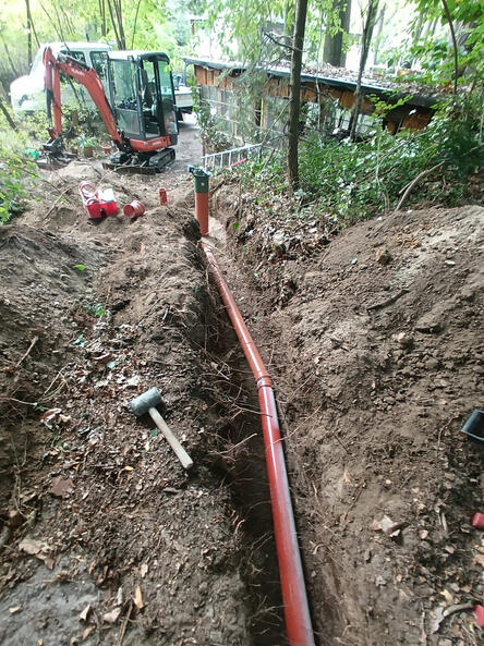 KG Rohre 10 Meter verlegt