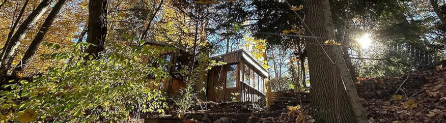 Bungalow im Wald am See